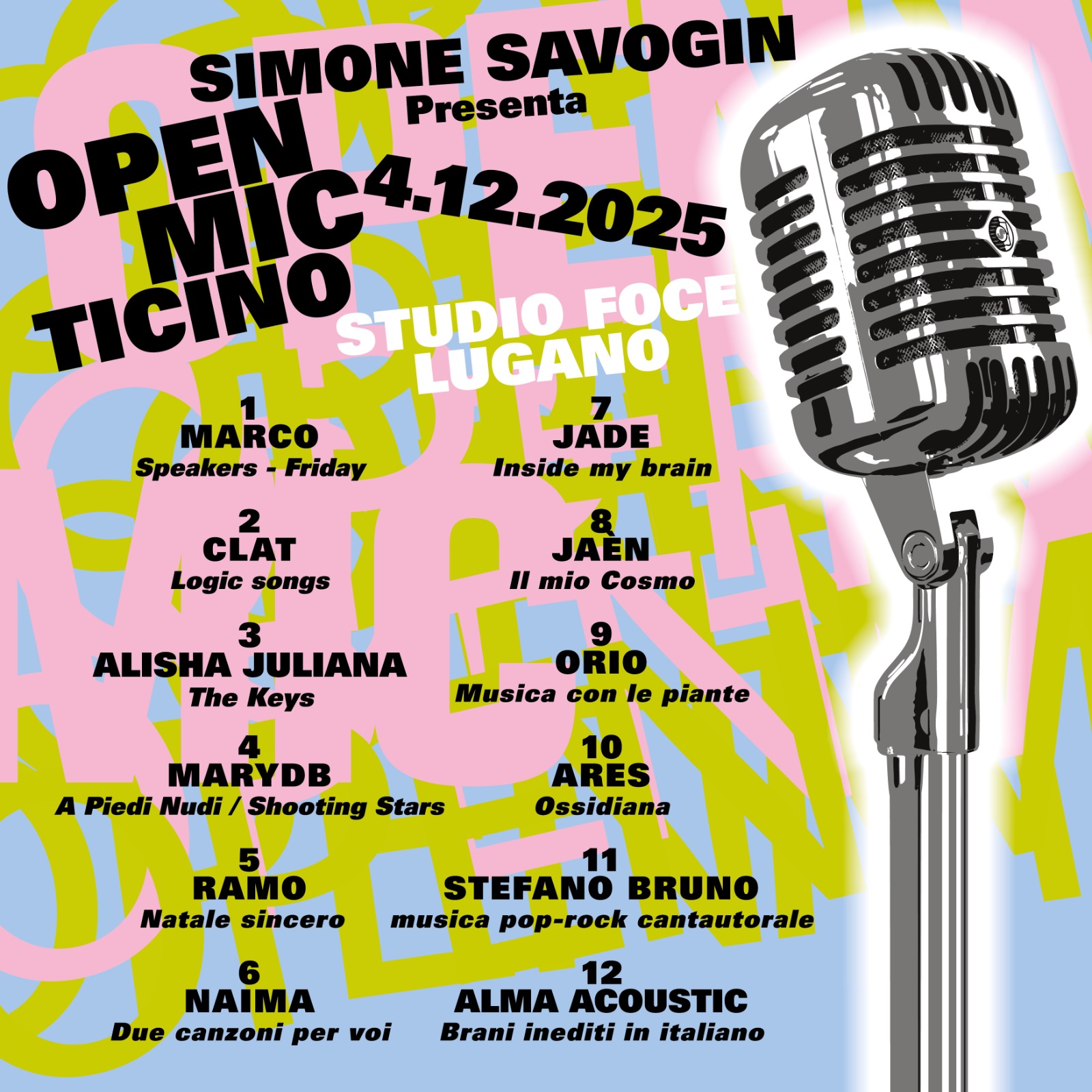 Open mic Ticino